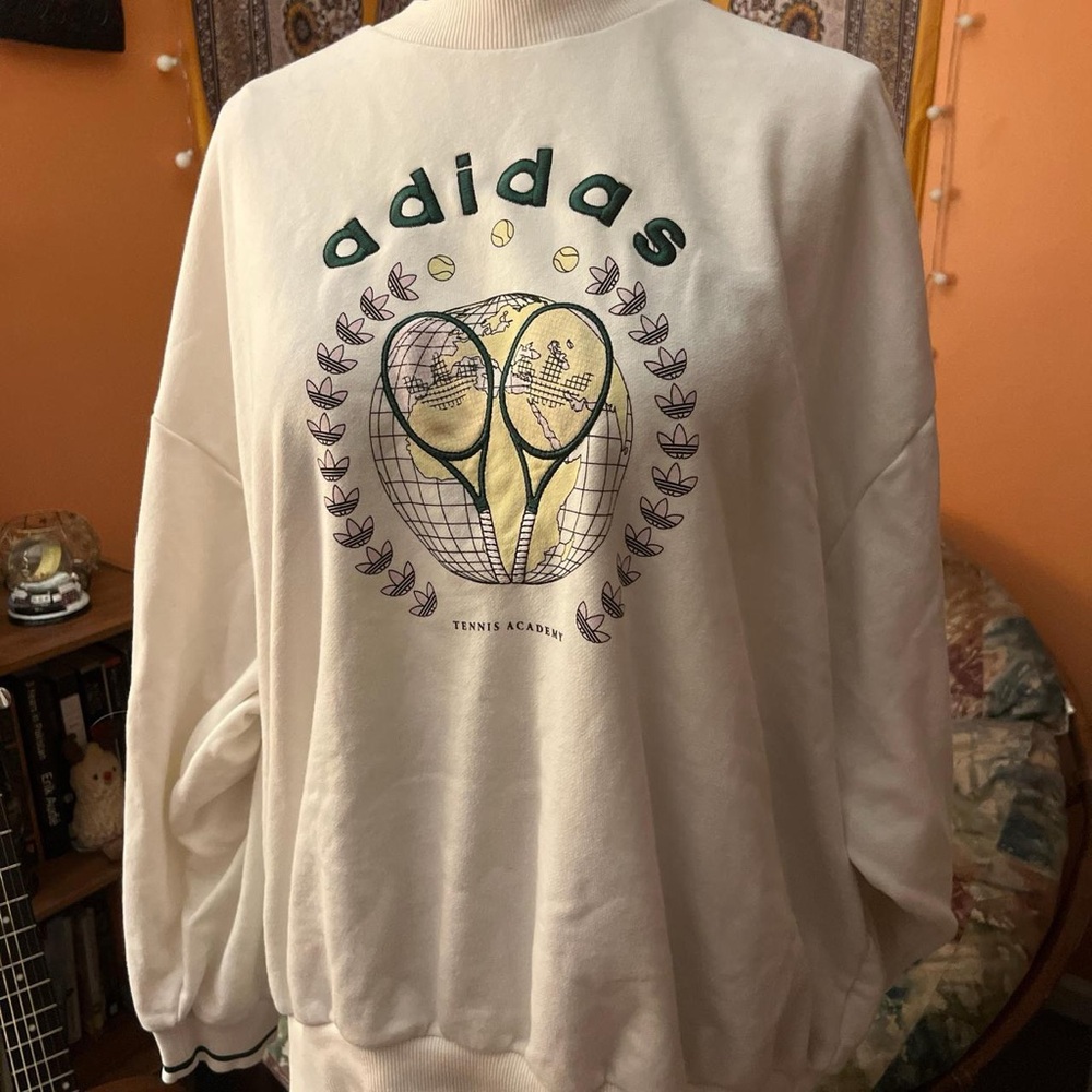 Adidas White Tennis Academy Women's Sweater